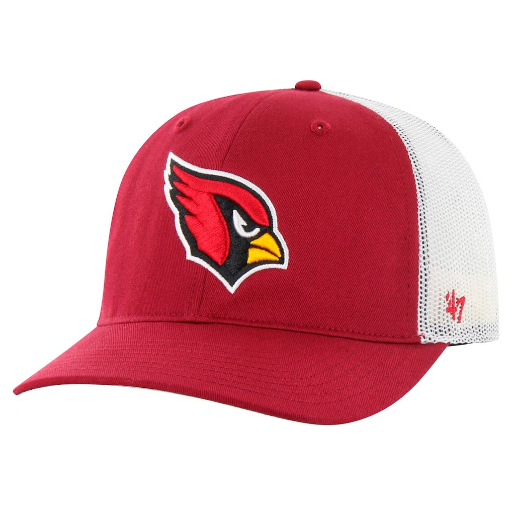Arizona Cardinals '47 Team Unstructured Trucker Adjustable Hat - Cardinal/White Hats