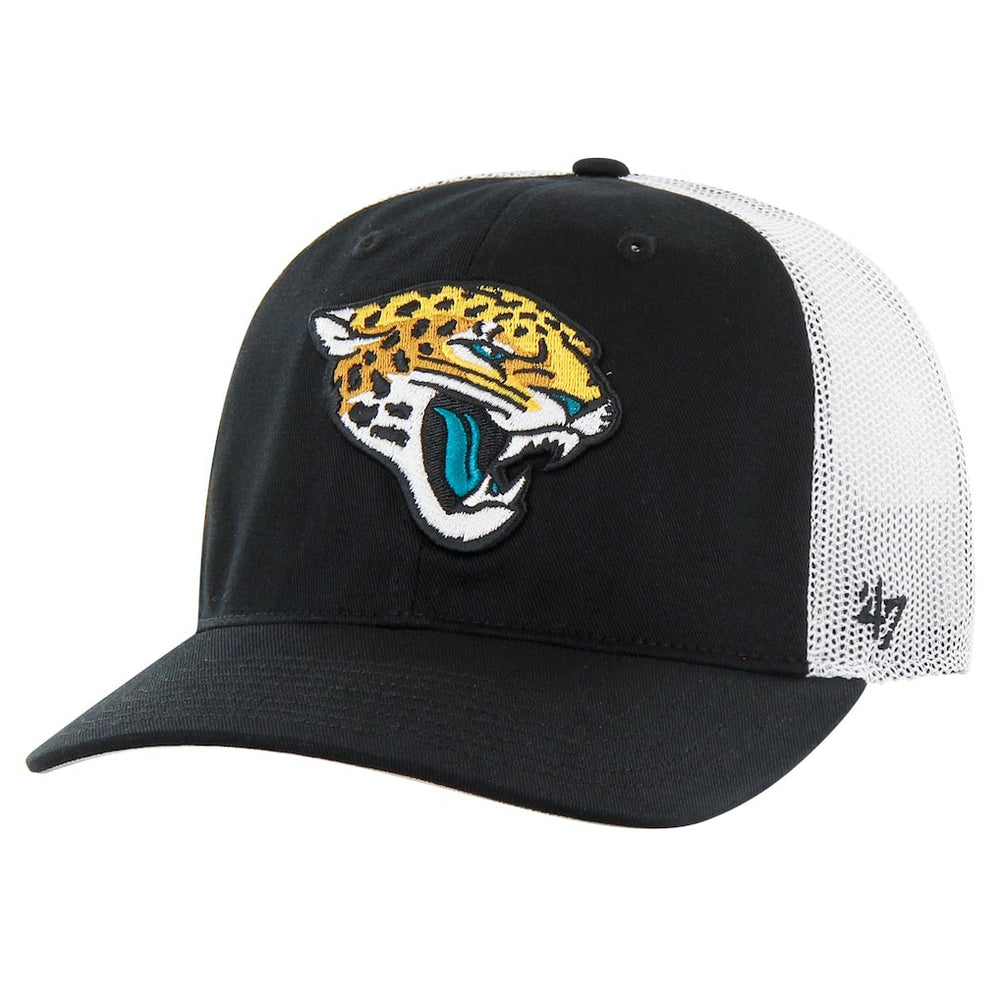 Jacksonville Jaguars '47 Team Unstructured Trucker Adjustable Hat - Black/White Hats