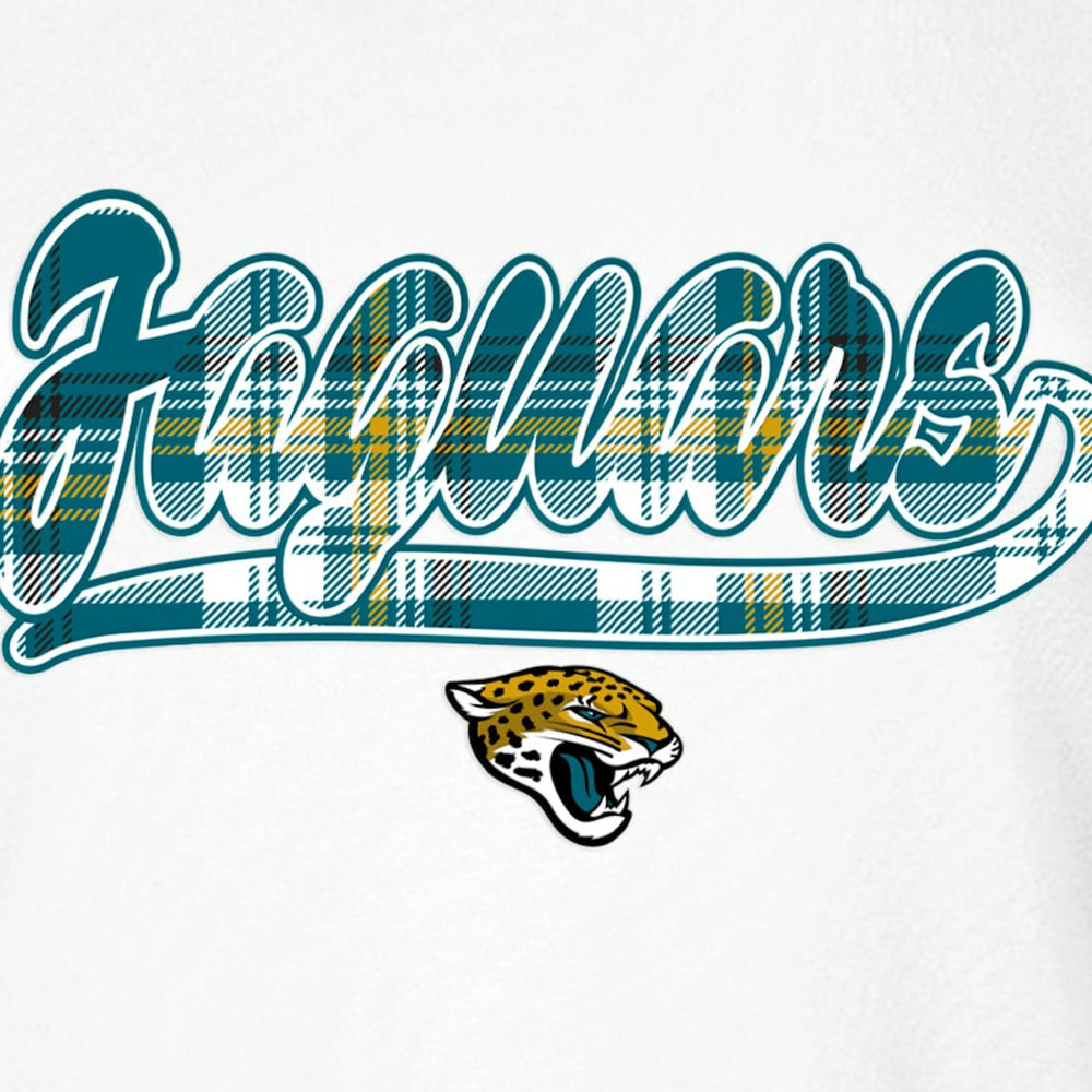 Jacksonville Jaguars New Era Women's 3rd Down T-Shirt - White/Teal T-shirts