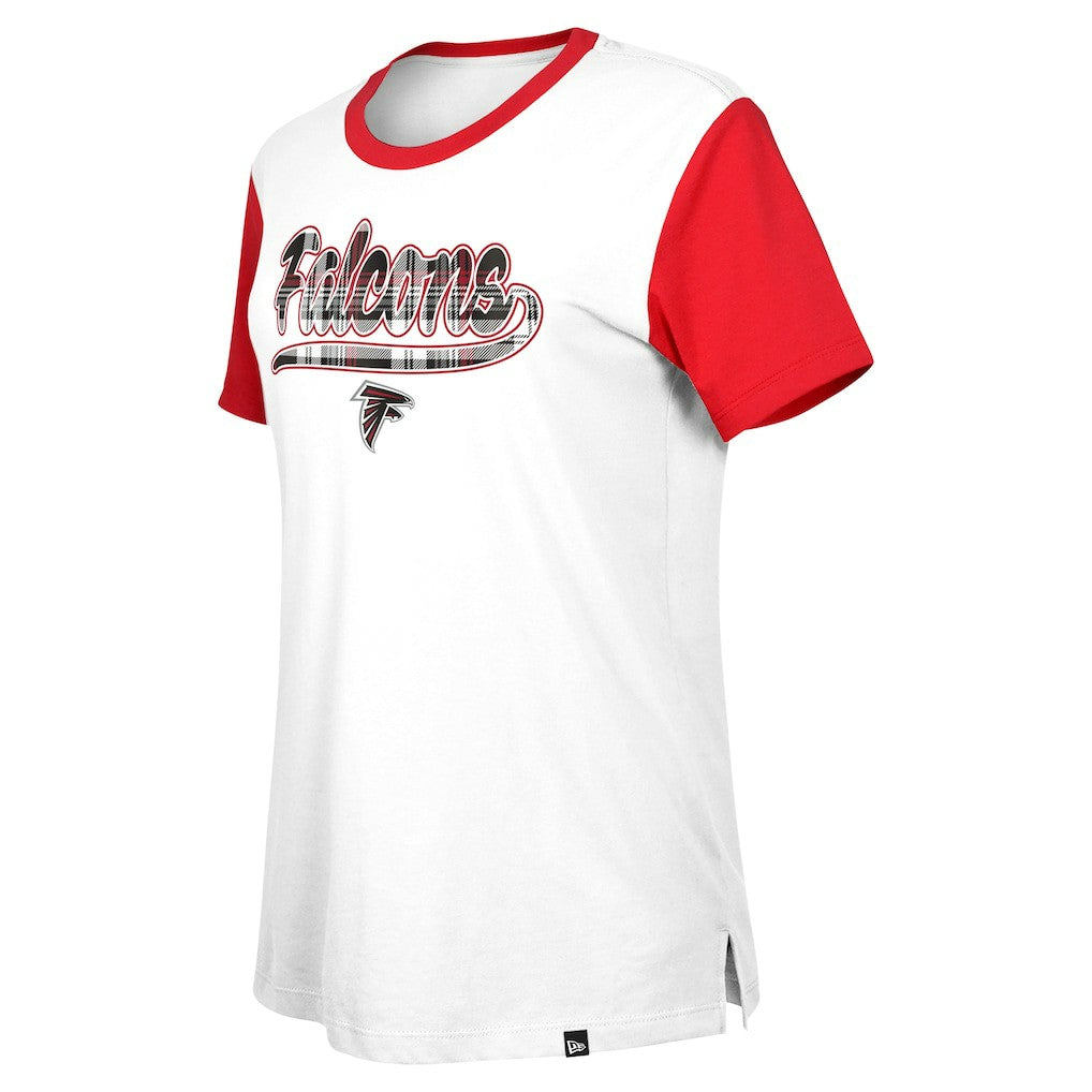Atlanta Falcons New Era Women's 3rd Down T-Shirt - White/Red T-shirts