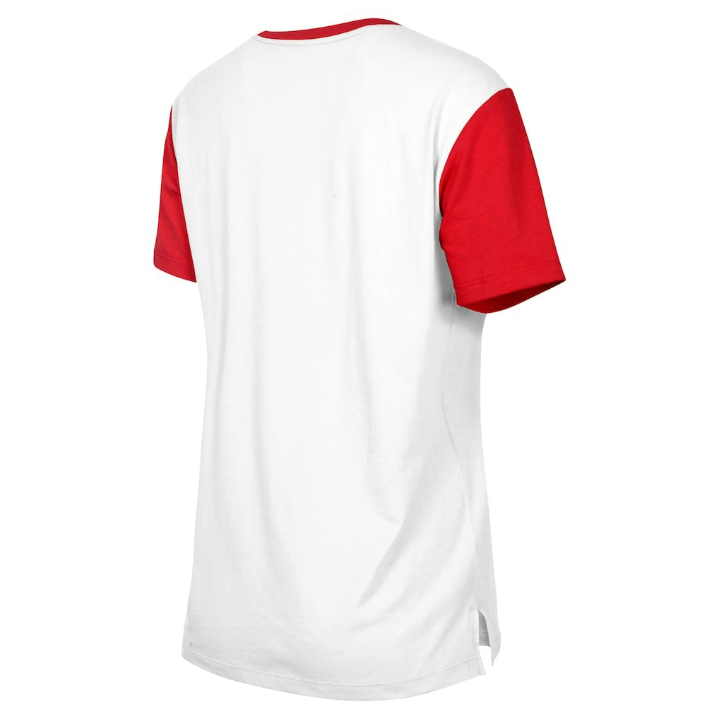 Atlanta Falcons New Era Women's 3rd Down T-Shirt - White/Red T-shirts