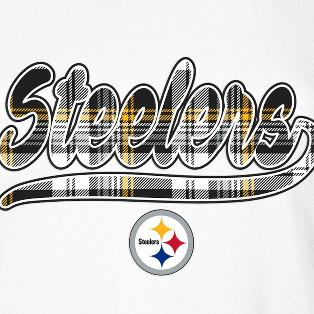 Pittsburgh Steelers New Era Women's 3rd Down T-Shirt - White/Black T-shirts