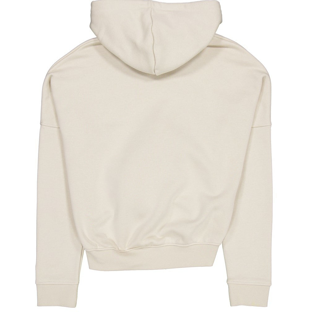 Cleveland Browns New Era Women's 3rd Down Historic Pullover Hoodie - Cream Hoodies