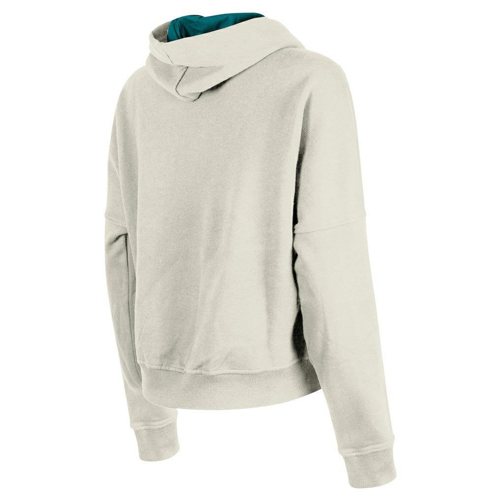 Miami Dolphins New Era Women's 3rd Down Historic Pullover Hoodie - Cream Hoodies