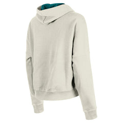 Miami Dolphins New Era Women's 3rd Down Historic Pullover Hoodie - Cream Hoodies