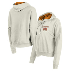 Tampa Bay Buccaneers New Era Women's 3rd Down Historic Pullover Hoodie - Cream Hoodies