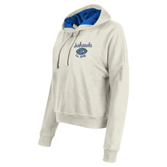 Seattle Seahawks New Era Women's 3rd Down Historic Pullover Hoodie - Cream Hoodies