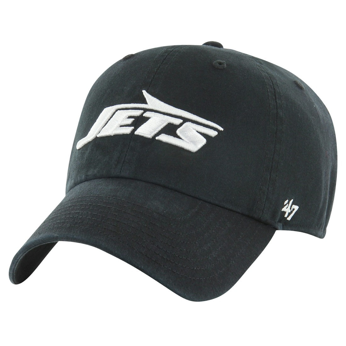 New York Jets '47 Clean Up Tonal Adjustable Hat - Black Hats