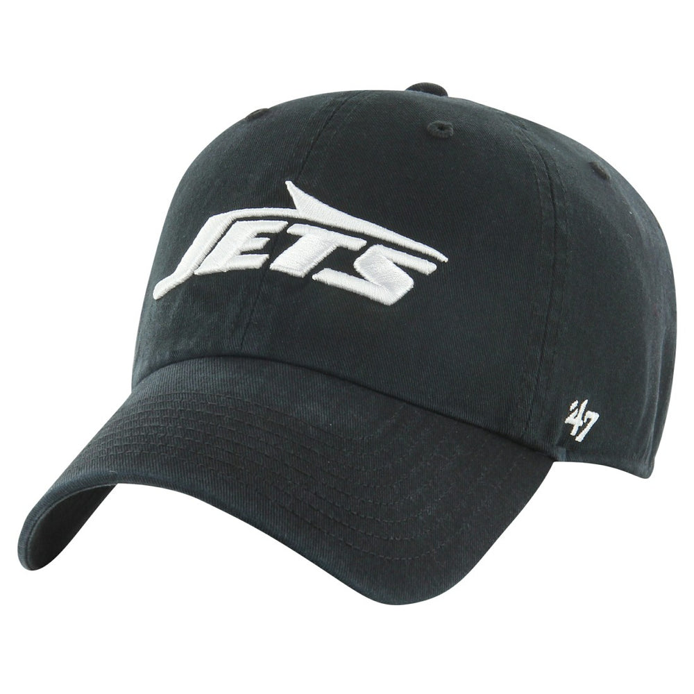 New York Jets '47 Clean Up Tonal Adjustable Hat - Black Hats
