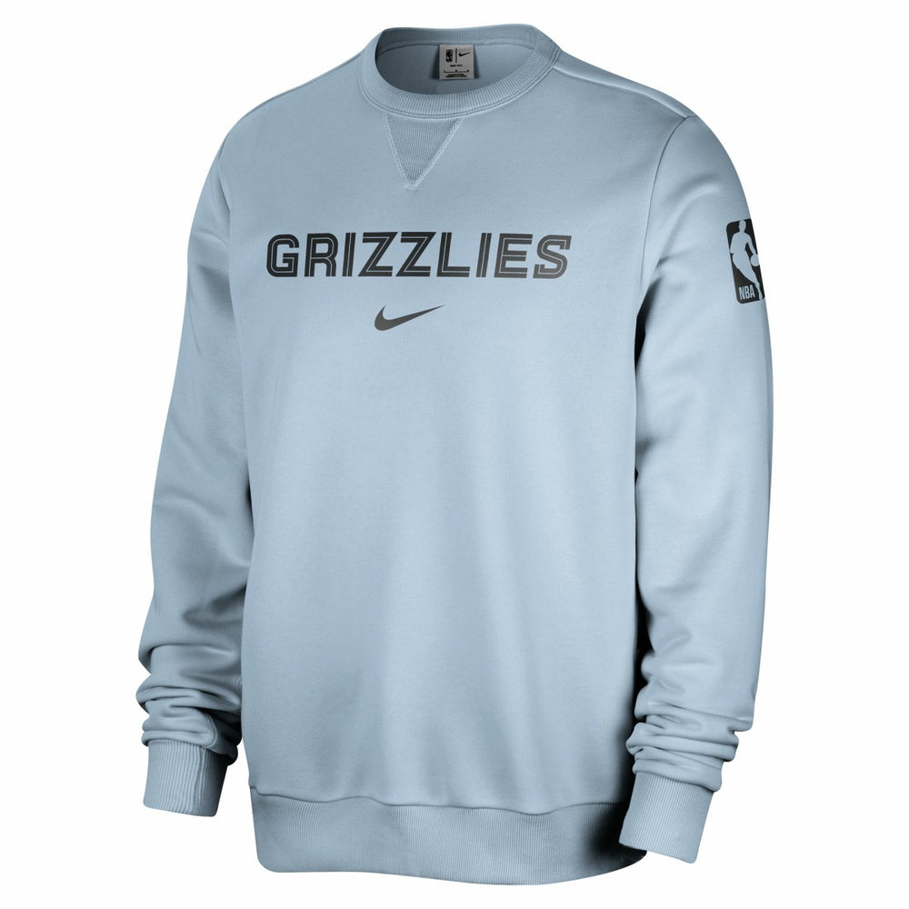 Memphis Grizzlies Courtside Standard Issue Performance Pullover Sweatshirt Light Blue - Nike