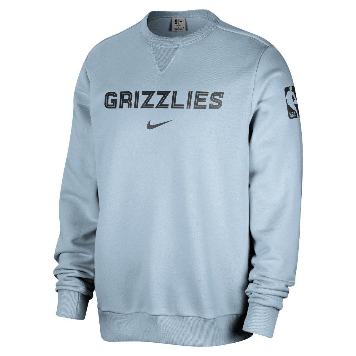 Memphis Grizzlies Courtside Standard Issue Performance Pullover Sweatshirt Light Blue - Nike