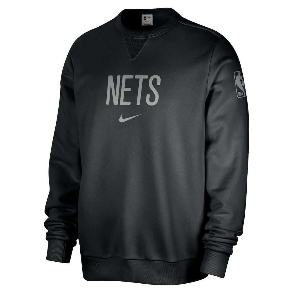 Brooklyn Nets Courtside Standard Issue Performance Pullover Sweatshirt Black - Nike