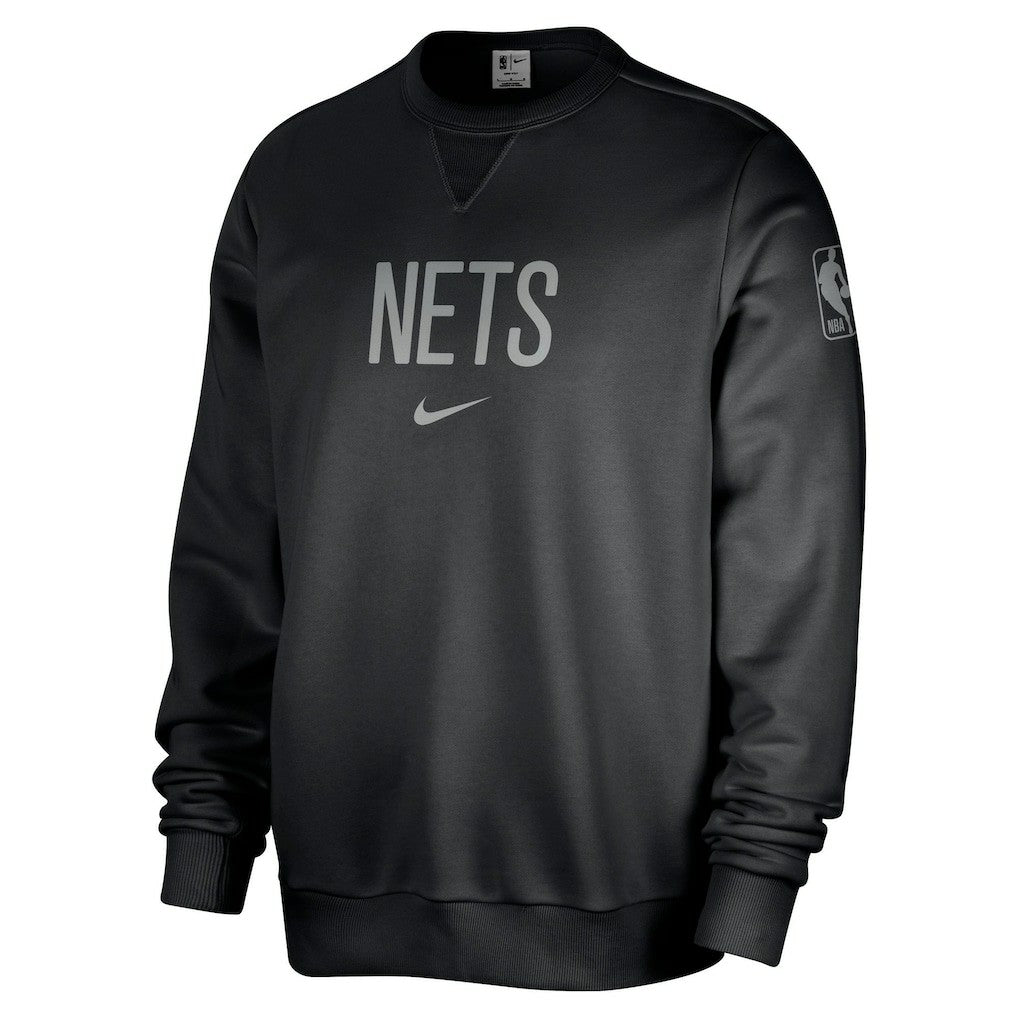 Brooklyn Nets Courtside Standard Issue Performance Pullover Sweatshirt Black - Nike