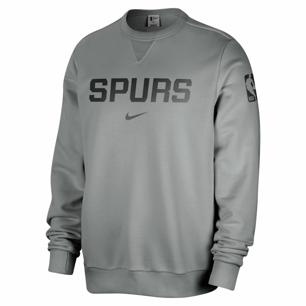 San Antonio Spurs Courtside Standard Issue Performance Pullover Sweatshirt Gray - Nike