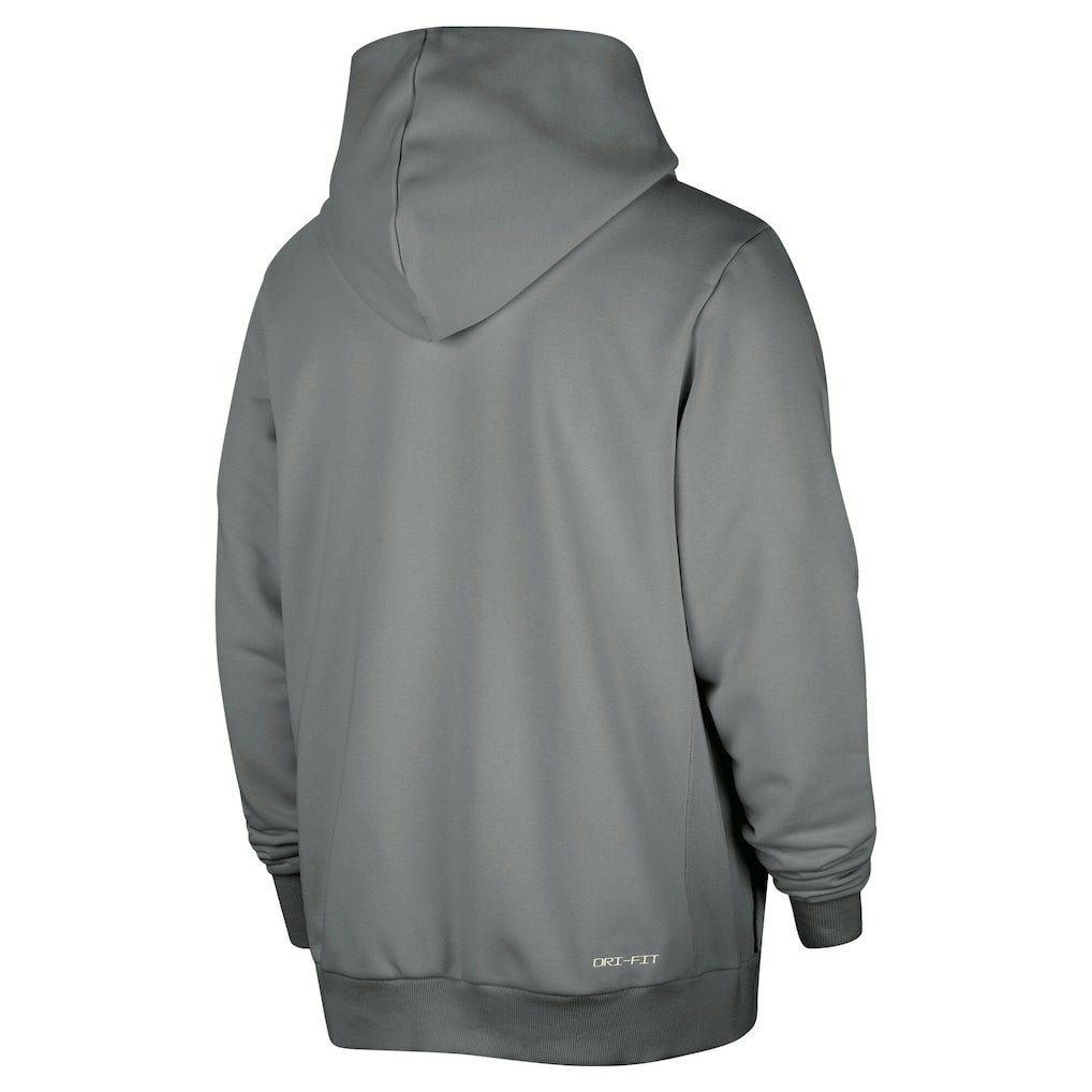 Brooklyn Nets Authentic Standard Issue Full-Zip Hoodie Jacket Gray - Nike