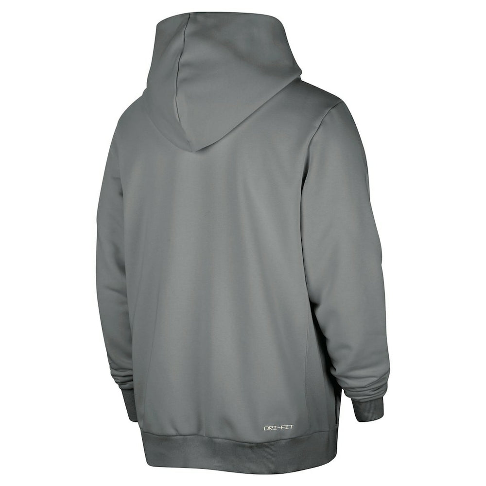 Brooklyn Nets Authentic Standard Issue Full-Zip Hoodie Jacket Gray - Nike