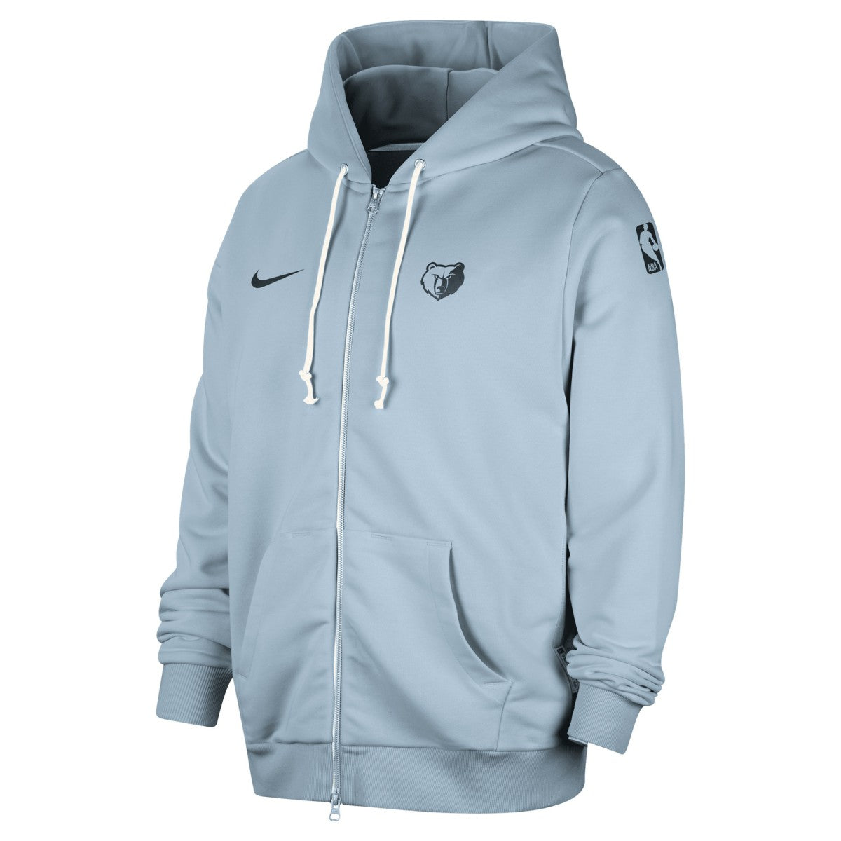 Memphis Grizzlies Authentic Standard Issue Full-Zip Hoodie Jacket Light Blue - Nike