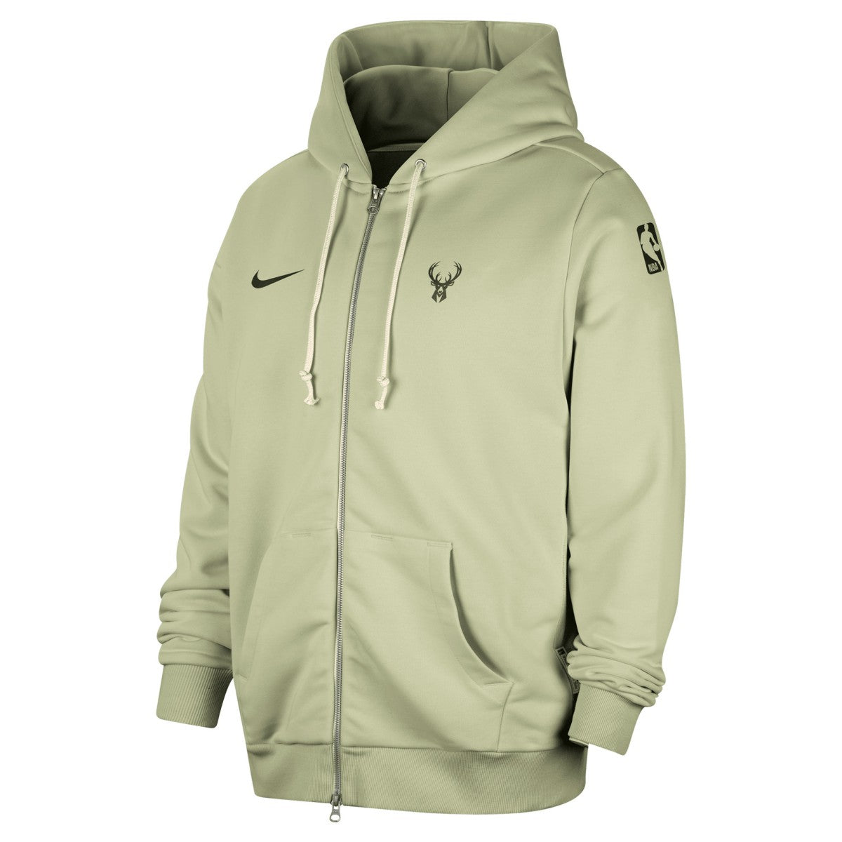 Milwaukee Bucks Authentic Standard Issue Full-Zip Hoodie Jacket Green - Nike