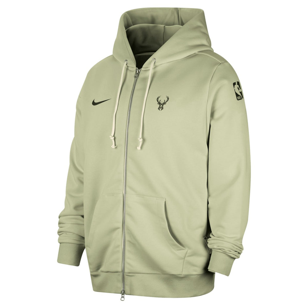 Milwaukee Bucks Authentic Standard Issue Full-Zip Hoodie Jacket Green - Nike