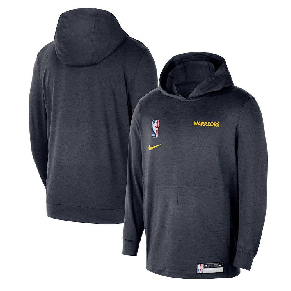 Golden State Warriors 2024/25 On-Court Authentic Practice Yoga Restore Lightweight Pullover Hoodie Navy - Nike