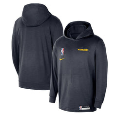 Golden State Warriors 2024/25 On-Court Authentic Practice Yoga Restore Lightweight Pullover Hoodie Navy - Nike