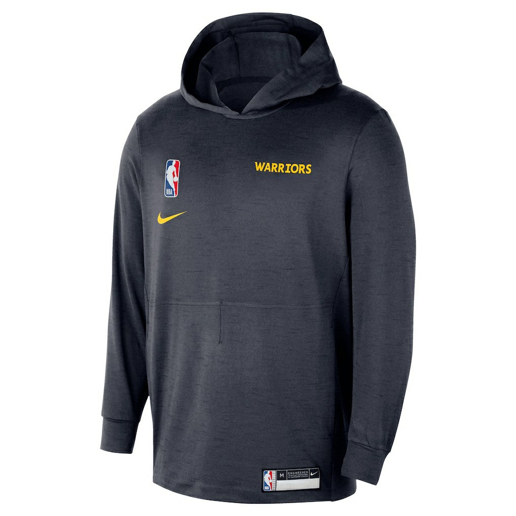 Golden State Warriors 2024/25 On-Court Authentic Practice Yoga Restore Lightweight Pullover Hoodie Navy - Nike