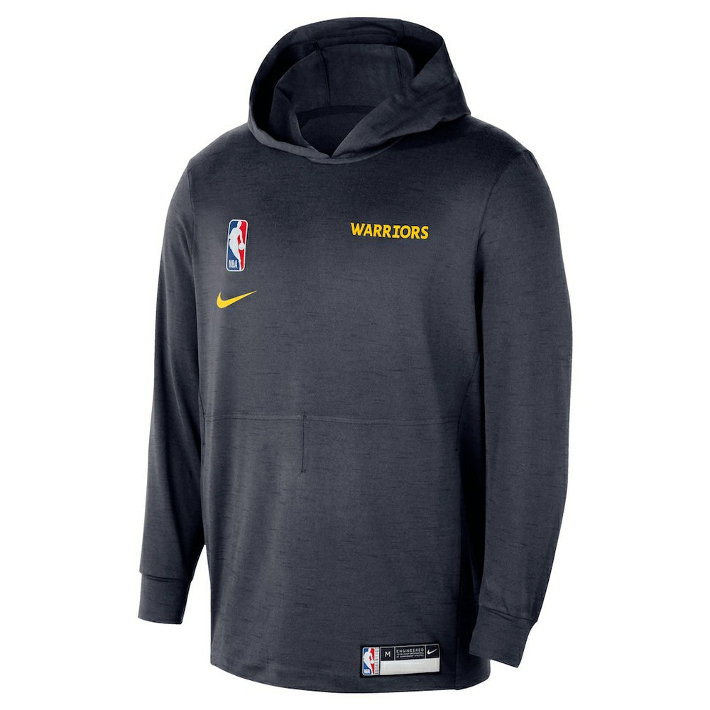 Golden State Warriors 2024/25 On-Court Authentic Practice Yoga Restore Lightweight Pullover Hoodie Navy - Nike