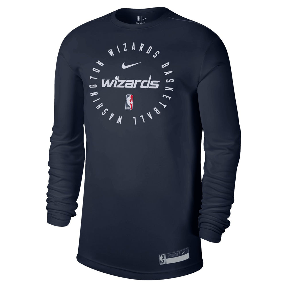 Washington Wizards 2024/25 Legend On-Court Practice Long Sleeve T-Shirt Navy - Nike