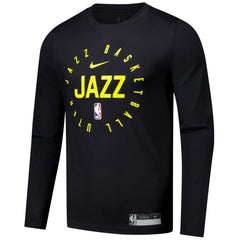 Utah Jazz 2024/25 Legend On-Court Practice Long Sleeve T-Shirt Black - Nike