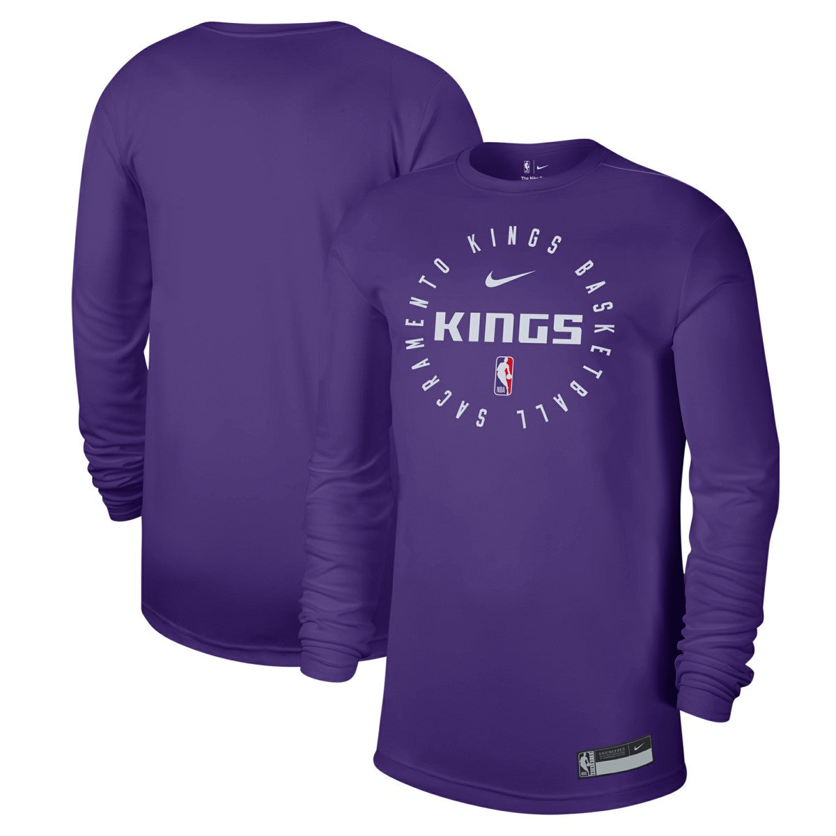 Sacramento Kings 2024/25 Legend On-Court Practice Long Sleeve T-Shirt Purple - Nike