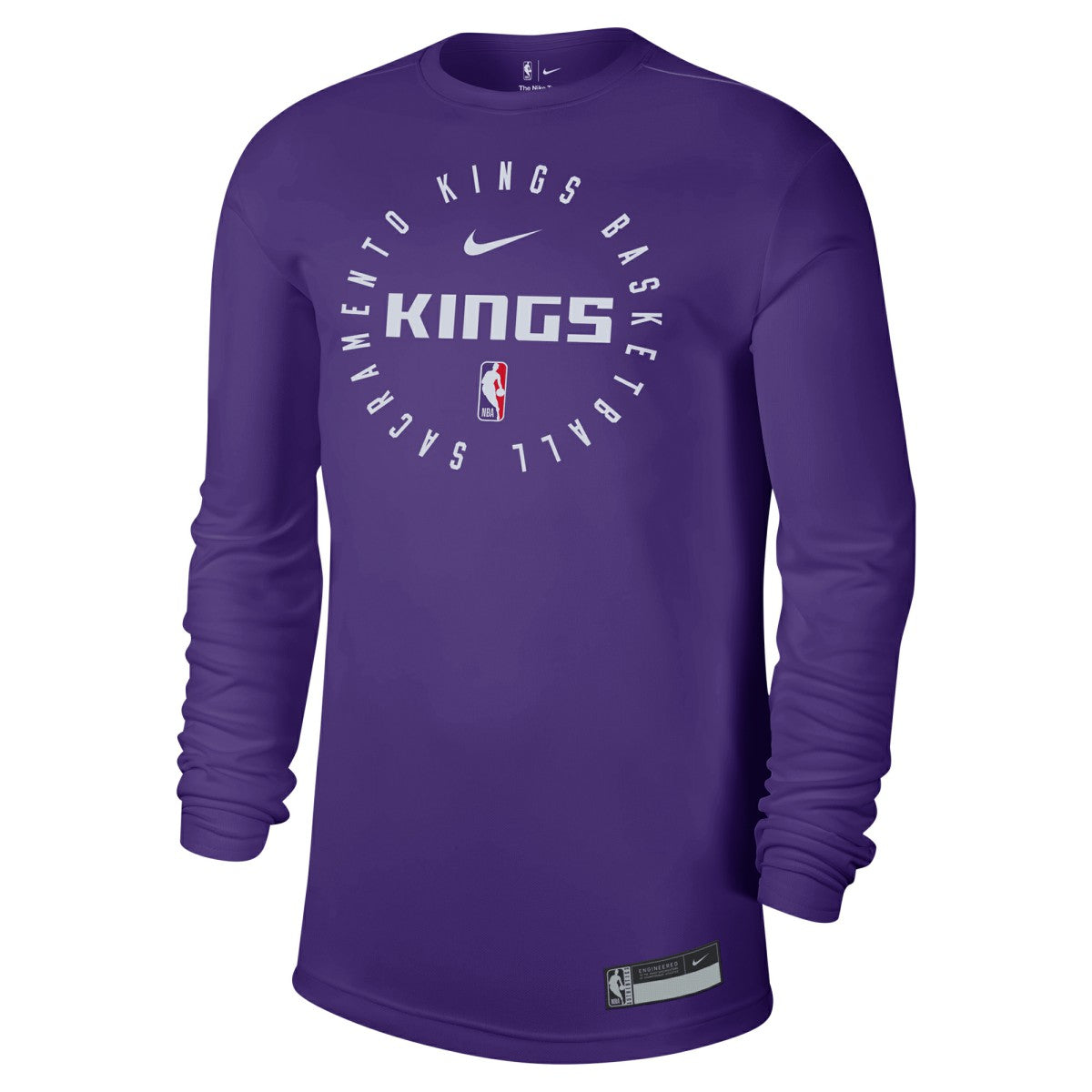 Sacramento Kings 2024/25 Legend On-Court Practice Long Sleeve T-Shirt Purple - Nike