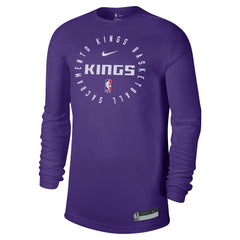 Sacramento Kings 2024/25 Legend On-Court Practice Long Sleeve T-Shirt Purple - Nike