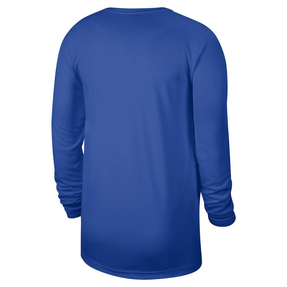 Dallas Mavericks 2024/25 Legend On-Court Practice Long Sleeve T-Shirt Blue - Nike