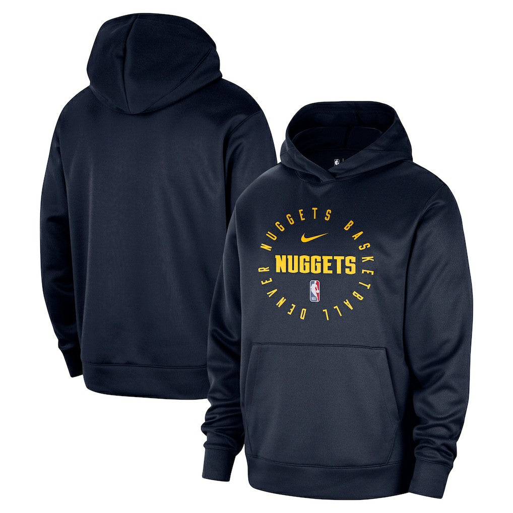 Denver Nuggets 2024/25 Spotlight On-Court Practice Performance Pullover Hoodie Navy - Nike