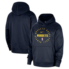 Denver Nuggets 2024/25 Spotlight On-Court Practice Performance Pullover Hoodie Navy - Nike