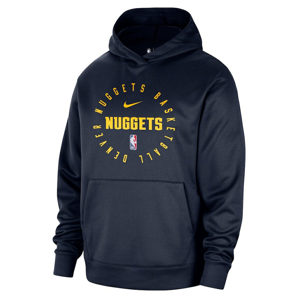 Denver Nuggets 2024/25 Spotlight On-Court Practice Performance Pullover Hoodie Navy - Nike