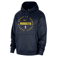 Denver Nuggets 2024/25 Spotlight On-Court Practice Performance Pullover Hoodie Navy - Nike
