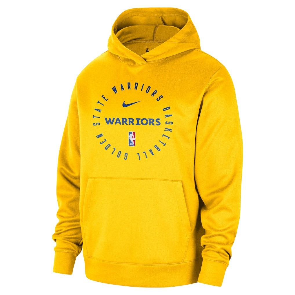 Golden State Warriors 2024/25 Spotlight On-Court Practice Performance Pullover Hoodie Gold - Nike