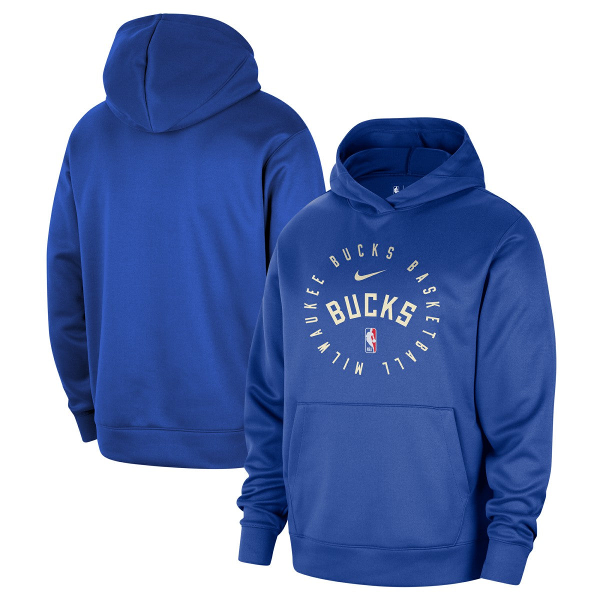 Milwaukee Bucks 2024/25 Spotlight On-Court Practice Performance Pullover Hoodie Royal - Nike