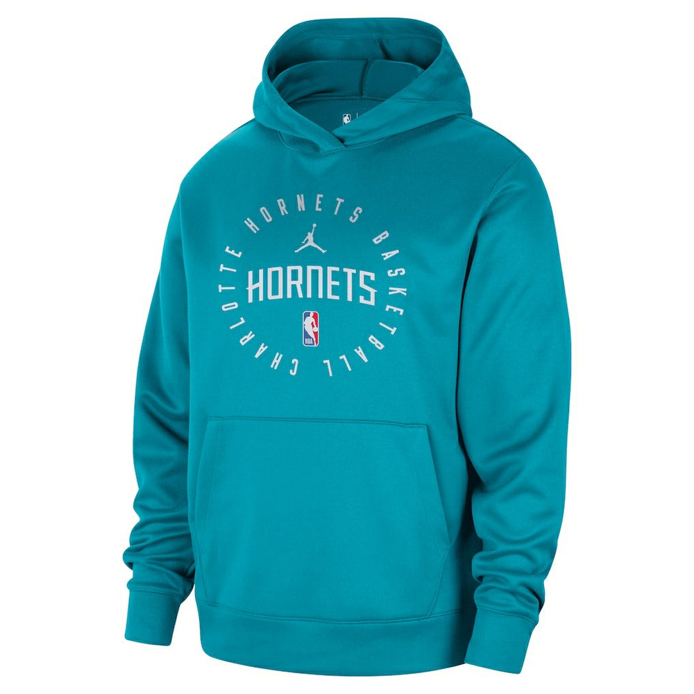 Charlotte Hornets Jordan Brand 2024/25 Spotlight On-Court Practice Performance Pullover Hoodie Teal