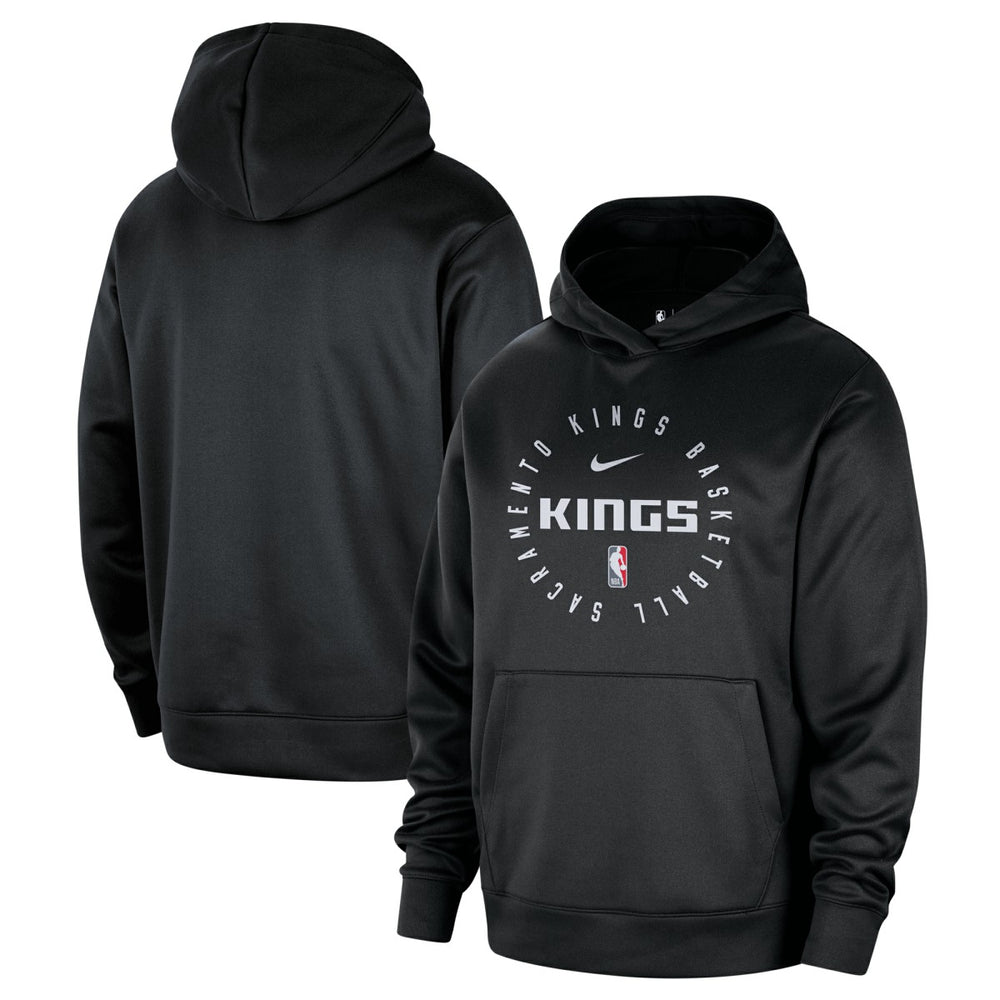 Sacramento Kings 2024/25 Spotlight On-Court Practice Performance Pullover Hoodie Black - Nike