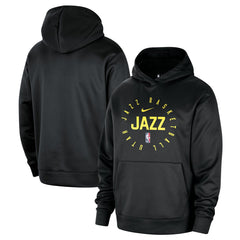 Utah Jazz 2024/25 Spotlight On-Court Practice Performance Pullover Hoodie Black - Nike