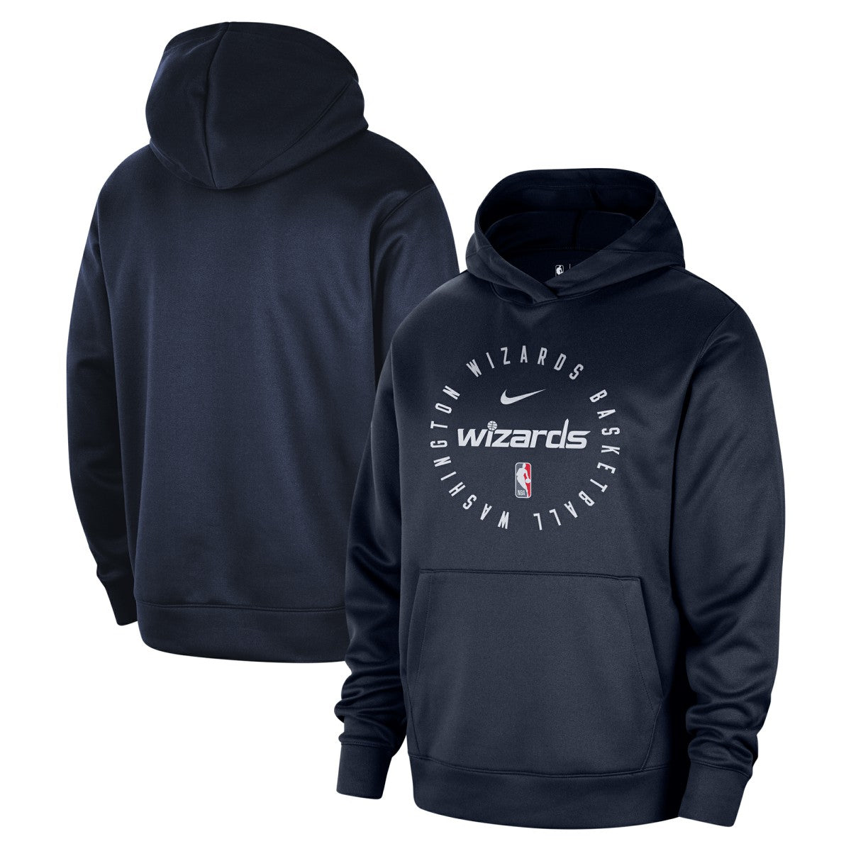 Washington Wizards 2024/25 Spotlight On-Court Practice Performance Pullover Hoodie Navy - Nike