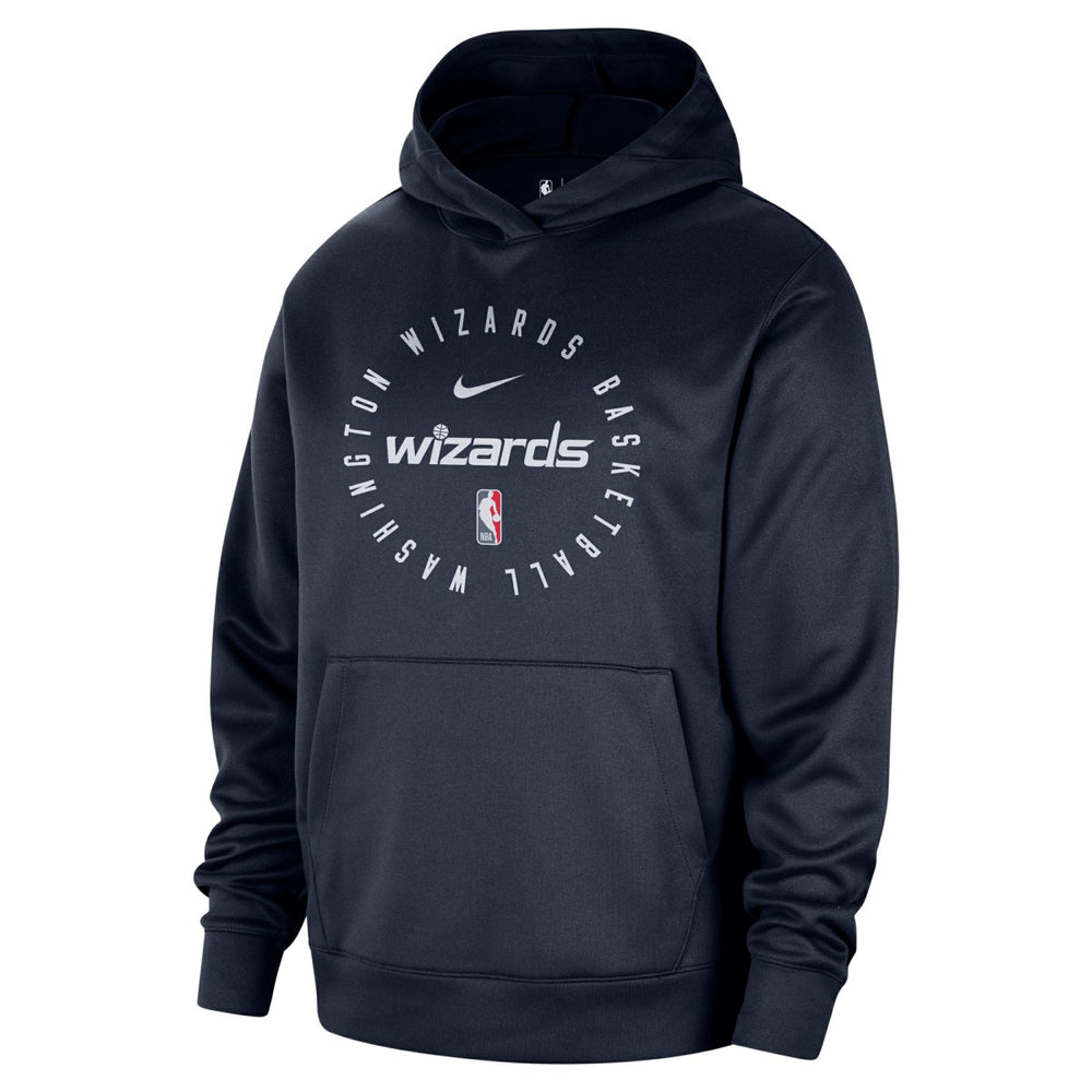 Washington Wizards 2024/25 Spotlight On-Court Practice Performance Pullover Hoodie Navy - Nike