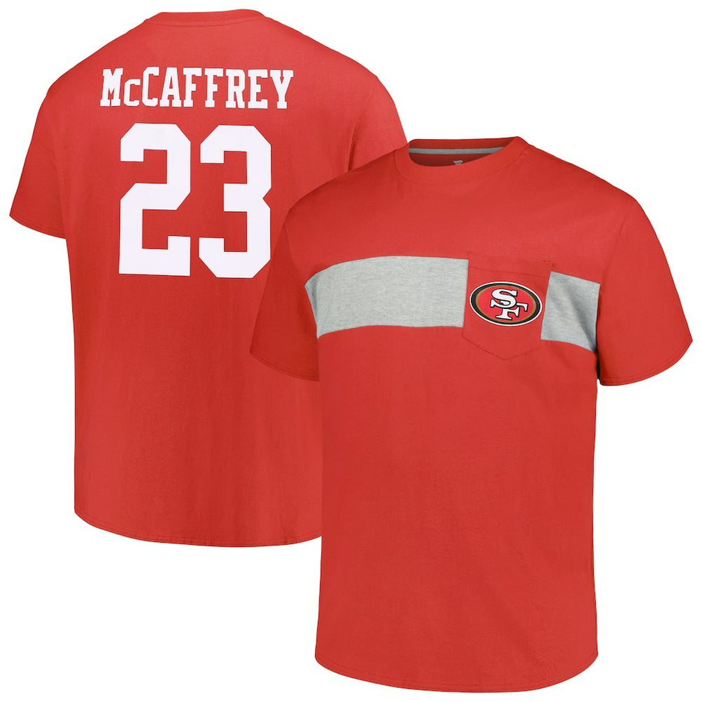 Christian McCaffrey San Francisco 49ers Big & Tall T-Shirt - Scarlet T-shirts