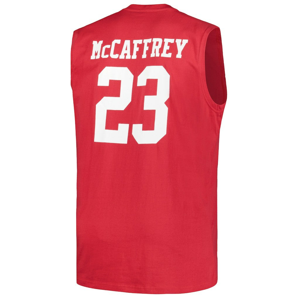 Christian McCaffrey San Francisco 49ers Big & Tall Muscle Tank Top - Scarlet Tops