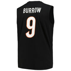 Joe Burrow Cincinnati Bengals Big & Tall Muscle Tank Top - Black Tops