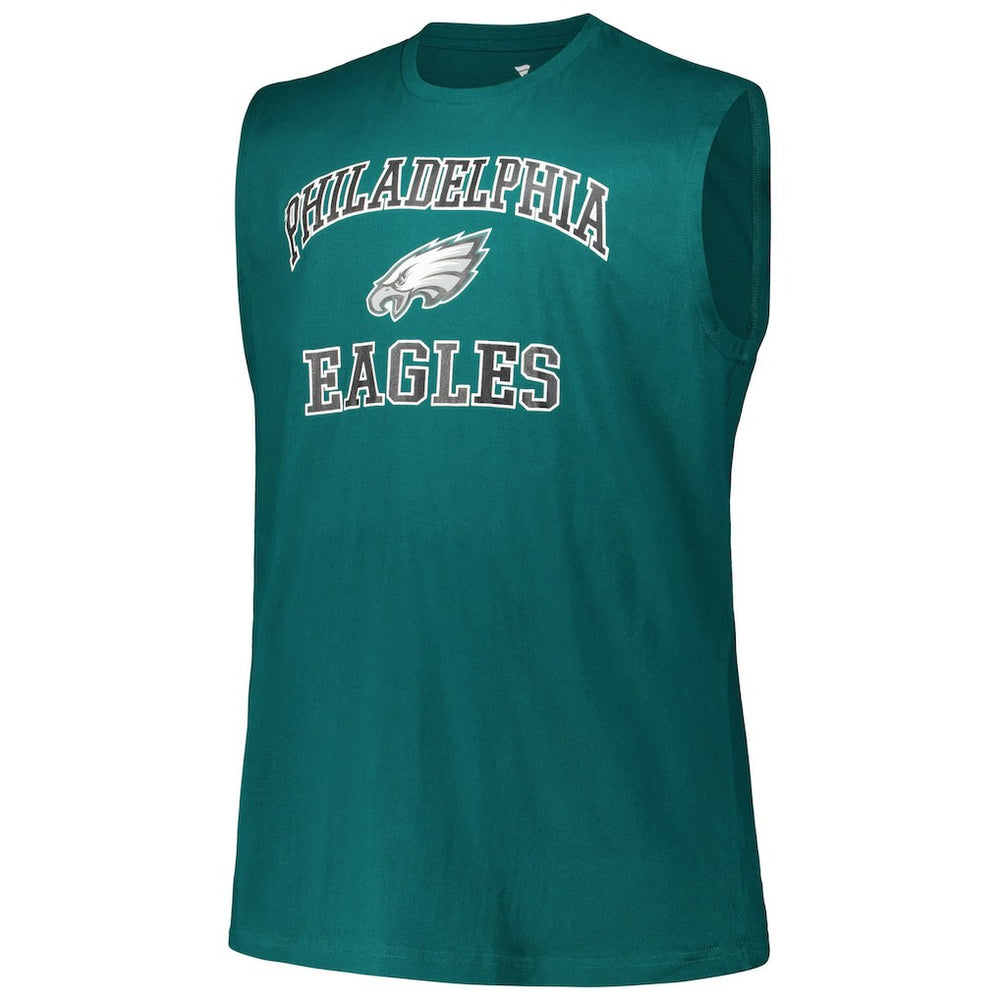 Jalen Hurts Philadelphia Eagles Big & Tall Muscle Tank Top - Midnight Green Tops