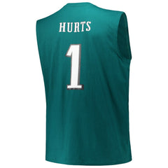 Jalen Hurts Philadelphia Eagles Big & Tall Muscle Tank Top - Midnight Green Tops