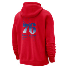 Philadelphia 76ers Courtside Club Pullover Hoodie Red - Nike